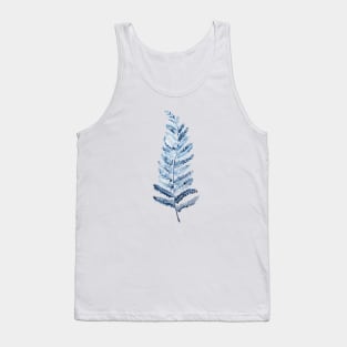 1 indigo  fern watercolor Tank Top